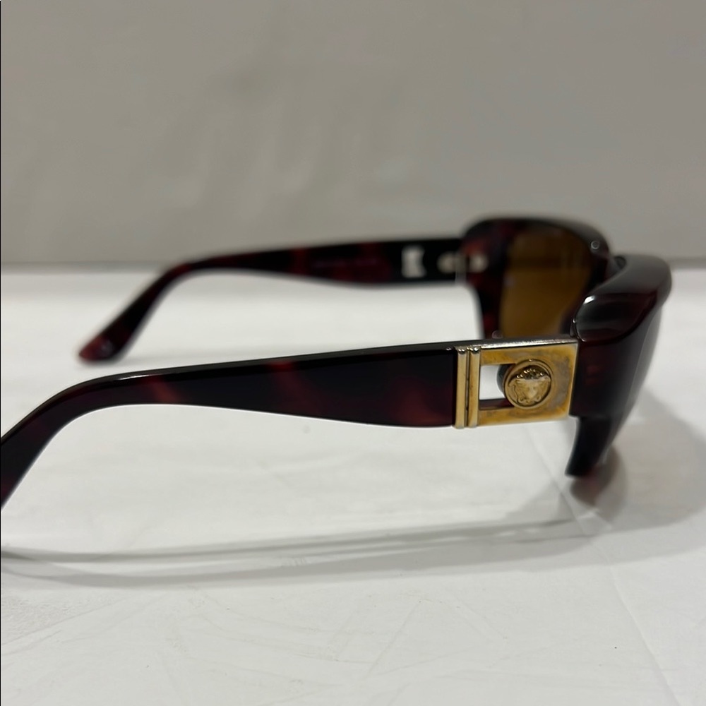 Versace Brown Rectangular Glasses With Sporty Des… - image 2